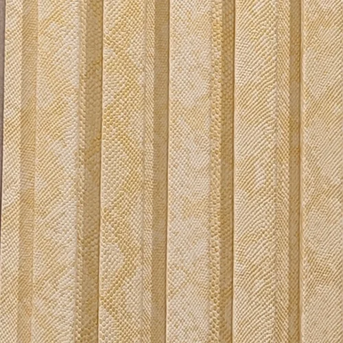 پنل دیواری چرمی طرح پوست ماری سفید طلایی