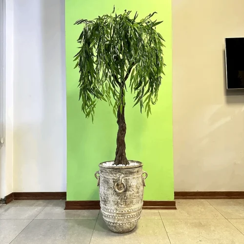 درختچه مصنوعی بیدمجنون با10برگ