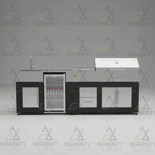 باربیکیو آیلند مدل استیل و مشکی SRC-260