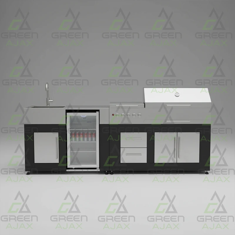 باربیکیو آیلند مدل استیل و مشکی SRC-260