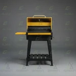 باربیکیو ذغالی مشکی و زرد Charcoal-yellow-075 - تصویر 2