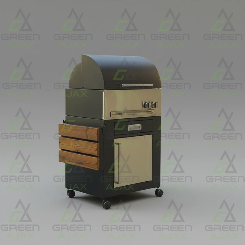 باربیکیو مشکی استیل BSRC-062
