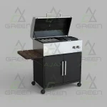 باربیکیو ۱۱۰ سانتی‌متر استیل دودی با اجاق گاز و سرخ‌کن مدل SGRC110 - تصویر 3