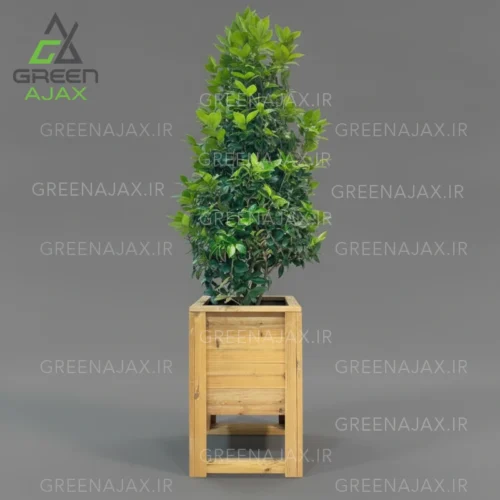 فلاور باکس چوبی ترمووود مدل فورما
