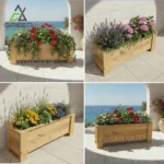 فلاور باکس چوبی ترمووود مدل لیندا (Linda) - تصویر 5