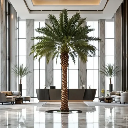 نخل مصنوعی ۴ متر و ۱۰ برگ گرین آژاکس